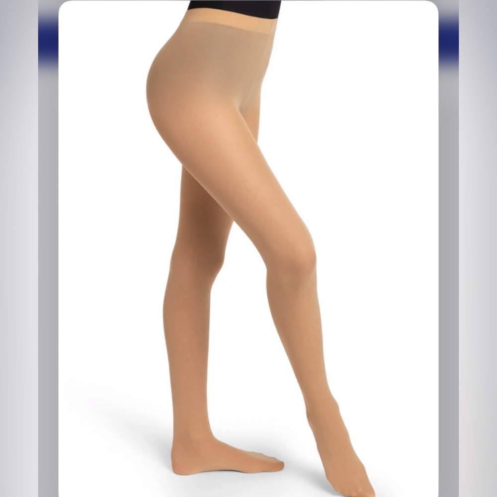 Capezio tights, convertible foot tan LXL new without tags no package